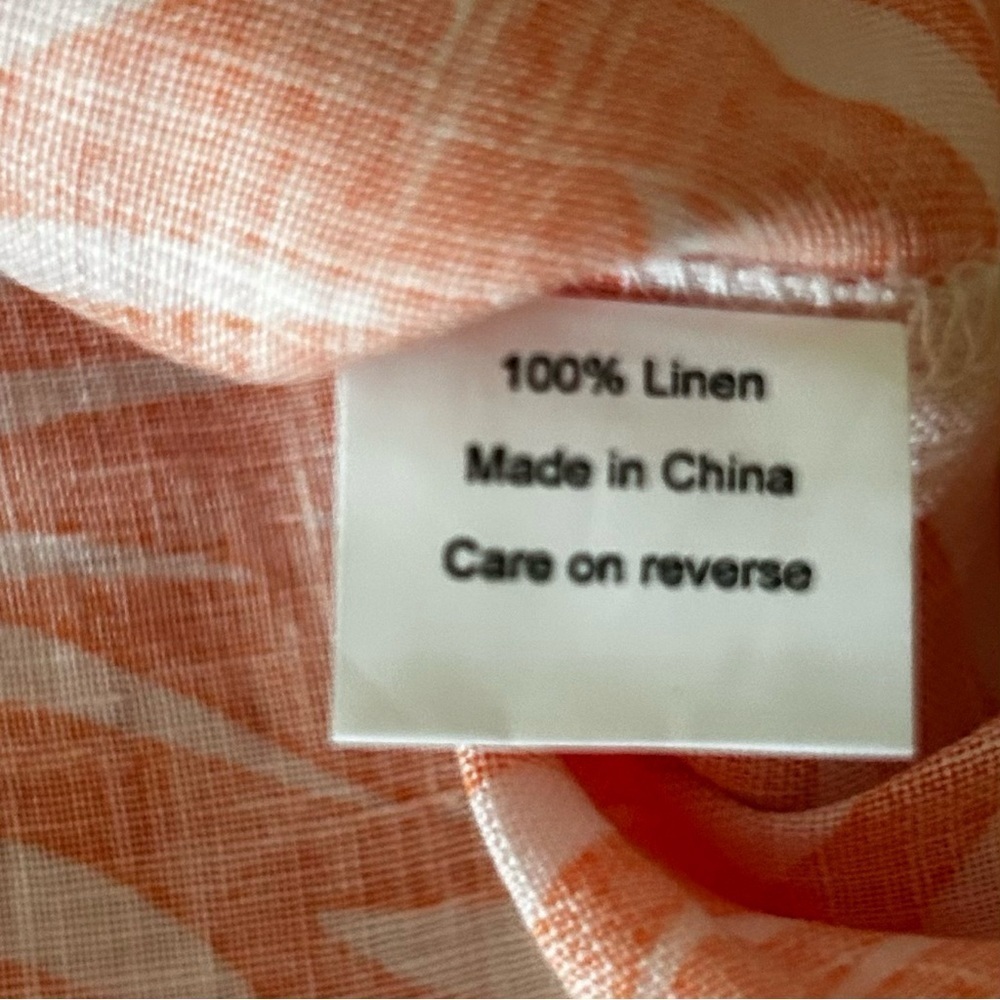 NWT HIHO Rachel Linen Dress in Papaya Wins - Picture 11 of 16